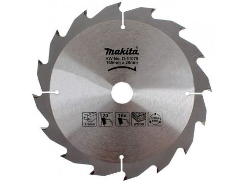 Brzeszczot do drewna MAKITA SPECIALIZED 165x1,5x20 mm 16 zębów D-51079