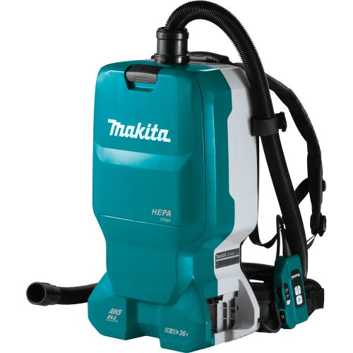 MAKITA Bezprzewodowy odkurzacz plecakowy z AWS Li-ion LXT 2x18V, bez akumulatora DVC665ZU