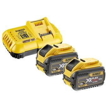 Akumulator DeWALT 18/54V 2x 12.0Ah FLEXVOLT + ładowarka DCB118Y2