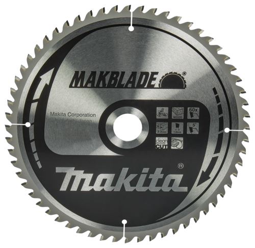 Brzeszczot do piły do drewna MAKITA MAKBLADE 260x2,3x30 mm 60 zębów B-32801