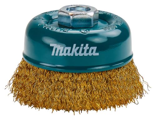 MAKITA Szczotka garnkowa z drutu mosiężnego, drut karbowany 0,3 mm, 90 mm D-39780