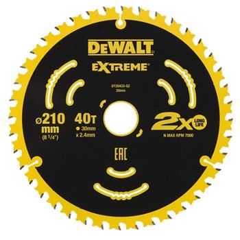 Brzeszczot DeWALT (do DWE7485, DT20433) 210 x 30 mm, 40 zębów, ATB 7° DT20433