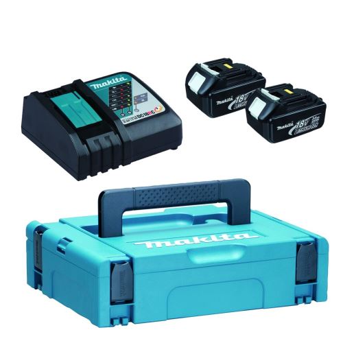 Zestaw MAKITA Li-ion LXT 18V 2 szt. BL1830B+1 szt. Ładowarka DC18RC+1 szt. Makpac 197952-5