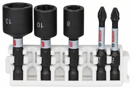 Zestaw bitów i kluczy nasadowych BOSCH Impact Control, 5 szt. 2608522350