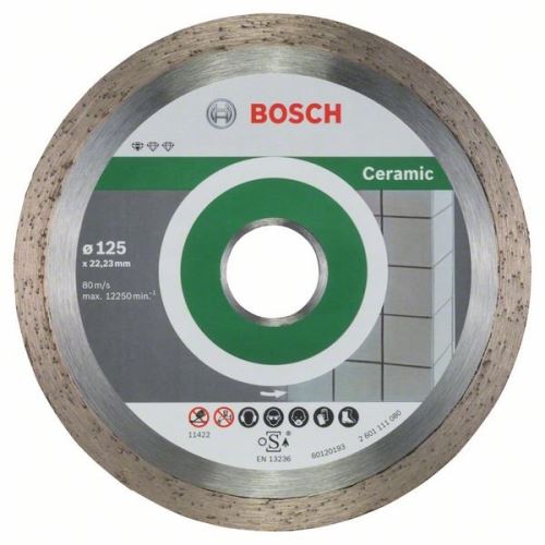 BOSCH Diamentowa tarcza tnąca Standard for Ceramic 125 x 22,23 x 1,6 x 7 mm (10 szt.) 2608603232