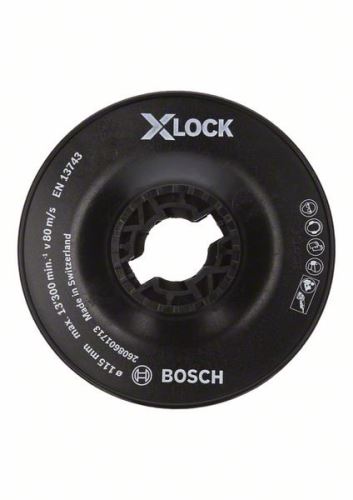 BOSCH X-LOCK Płyta podporowa, zgrubna 115 mm, 13 300 obr/min 2608601713