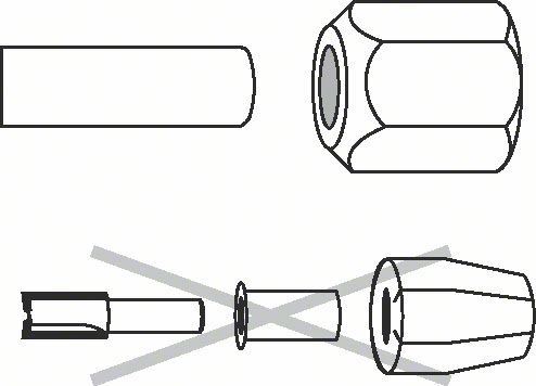 BOSCH Uchwyt tulejowy 10 mm, 24 mm 2608570125