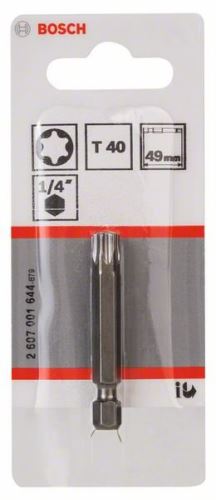 BOSCH Bit wkrętaka ekstra twardy Extra-Hart T40, 49 mm 2607001644