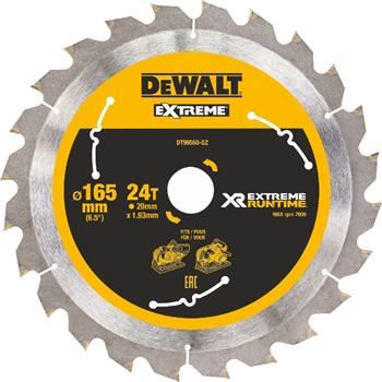 Brzeszczot DeWALT (idealny do pił FLEXVOLT), 165 x 20 mm, 24 zęby DT99560