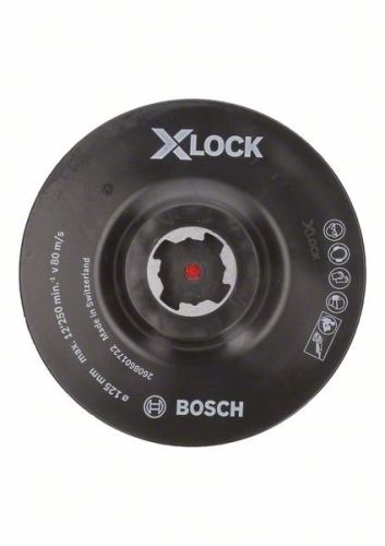 BOSCH X-LOCK System płytek nośnych z systemem mocowania na rzepy, 125 mm, 12.500 obr./min 2608601722