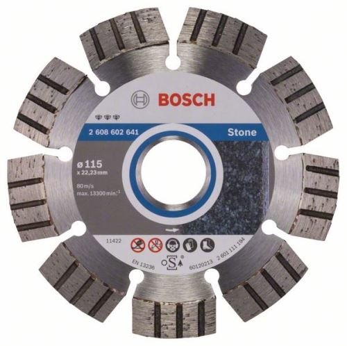 BOSCH Diamentowa tarcza do cięcia Best for Stone 115 x 22,23 x 2,2 x 12 mm 2608602641