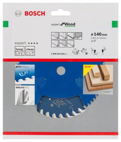 BOSCH Brzeszczot Expert for Wood 140 x 20 x 1,8 mm, 36 2608644009