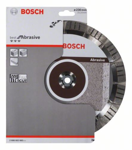 BOSCH Diamentowa tarcza tnąca Best for Abrasive 230 x 22,23 x 2,4 x 15 mm 2608602683