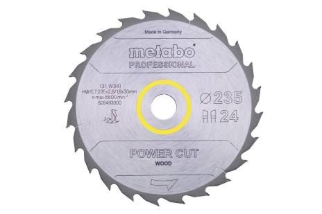 METABO Brzeszczot „Powercut Wood – professional”, 315 x 30 mm, 24 zęby, 20° 628016000