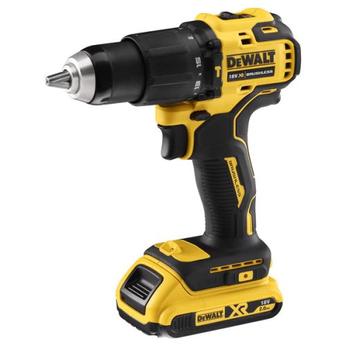 DeWALT Akumulatorowa wiertarko-wkrętarka udarowa 18 V XR Li-Ion, 2x 1,5 Ah DCD709S2T