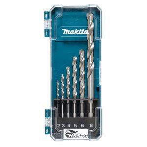 Zestaw wierteł do metalu MAKITA HSS-G 2,3,4,5,6,8 mm D-75742