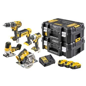 Zestaw narzędzi akumulatorowych DeWALT 18 V, 3 akumulatory DCK500P3T