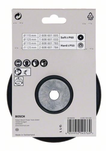 BOSCH Płyta podłogowa 125 mm; Twardy; nakrętka M14 2608601784