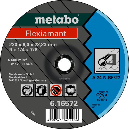 METABO Tarcza tnąca - stal 125x4,0x22,2 mm 616680000