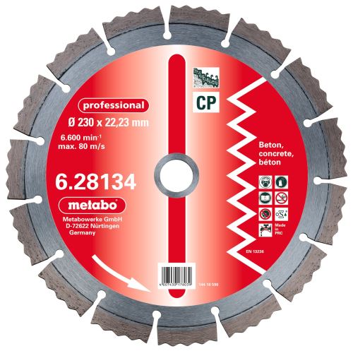 METABO Tarcza diamentowa 150x22,23 mm, profesjonalna, CP 628132000