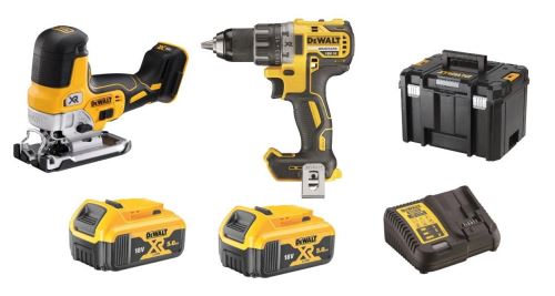 Narzędzia akumulatorowe Dewalt w zestawie (DCD791+DCS335) DCK298P2T