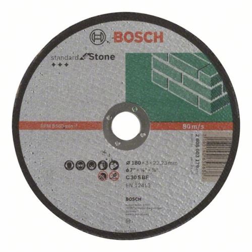 BOSCH Tarcza do cięcia kamienia Standard, 180x3 prosta 2608603179