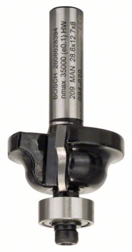 BOSCH Frez profilowy B 8 mm, R1 4 mm, szer. 8 mm, dł. 12,4 mm, g 54 mm 2608628394