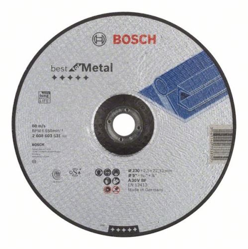 BOSCH Profilowana tarcza tnąca Best for Metal A 30 V BF, 230 mm, 2,5 mm 2608603531