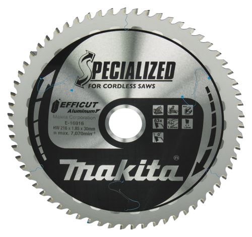 Brzeszczot MAKITA aluminium Efficut 216x1,85x30 mm 63 zęby E-16916