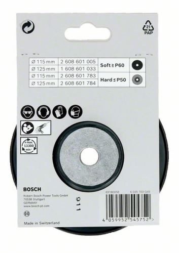 BOSCH Płyta podłogowa 115 mm; Twardy; nakrętka M14 2608601783