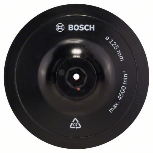 BOSCH Płytka mocująca z rzepem 125 mm, 8 mm 1609200154