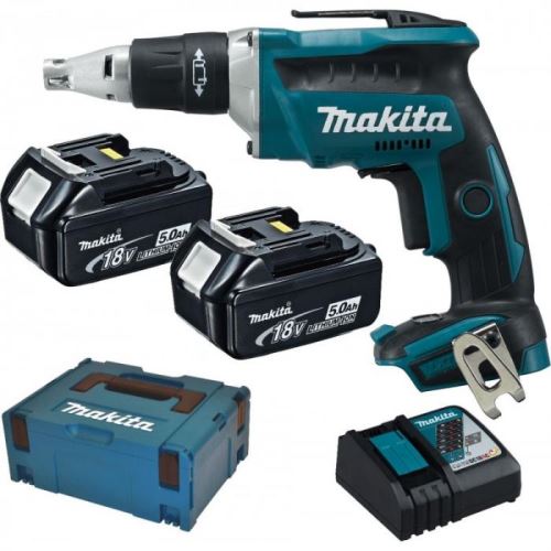 Wkrętarka akumulatorowa Makita Li-ion LXT 18V/5.0Ah, Makpac DFS452RTJ