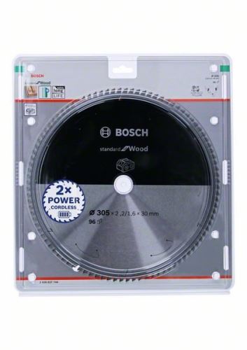 BOSCH Brzeszczot do pił akumulatorowych; Standard do drewna 305x30x2,2/1,6x96T 2608837744