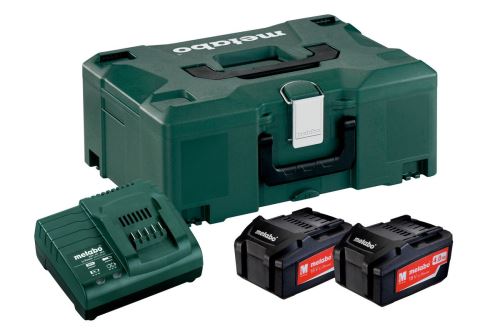 Zestaw podstawowy METABO (ładowarka + akumulatory) 18V / 2 x 4,0 Ah, ASC 30 - 36 V + walizka 685064000