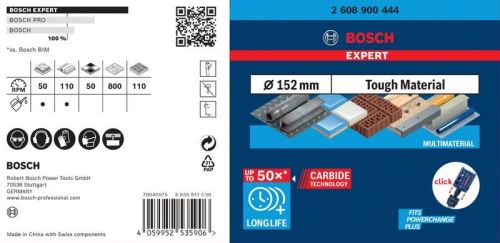 Dziurkacz BOSCH EXPERT Tough Material 152mm 2608900444