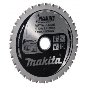 Brzeszczot MAKITA stalowy Efficut 136x1,1x20 mm 30 zębów B-69303