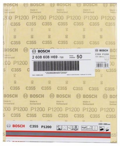 Papier ścierny BOSCH C355 230 x 280 mm, 1200 2608608H69