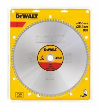 Brzeszczot do cięcia stali DeWALT 355 x 25,4 mm 90 zębów DT1927