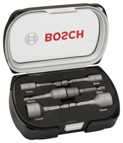 Zestaw 6 kluczy nasadowych BOSCH 50 mm; 6, 7, 8, 10, 12, 13 mm 2608551079