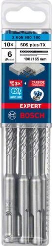 Wiertło BOSCH EXPERT SDS plus-7X, 6x100x165 10 szt. 2608900160