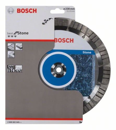 BOSCH Diamentowa tarcza do cięcia Best for Stone 230 x 22,23 x 2,4 x 15 mm 2608602645