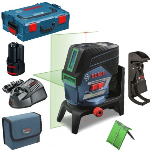 Laser krzyżowy BOSCH GCL 2-50 CG + RM 2 + L-Boxx 136 0601066H00