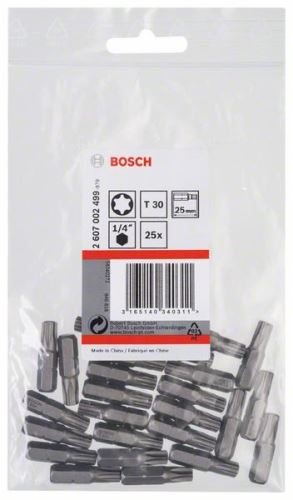 BOSCH Końcówka wkrętakowa ekstra twarda Extra-Hart T30, 25 mm (25 szt.) 2607002499