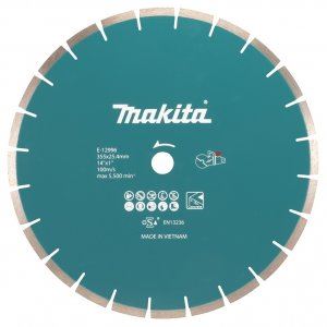 Diamentowa tarcza do cięcia betonu MAKITA 355x2,8x25,4 mm do maszyn akumulatorowych E-12996