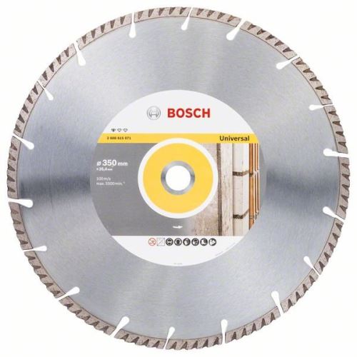 Diamentowa tarcza tnąca BOSCH Standard do Universal 350 × 25,4 350x25,4x3,3x10mm 2608615071