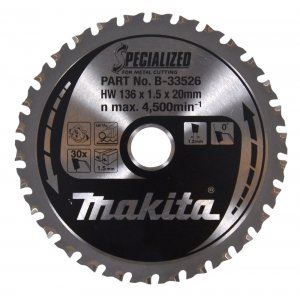 Brzeszczot MAKITA stal SPECIALIZED 136x1,5x20 mm 30 zębów B-33526