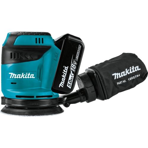 MAKITA Akumulatorowa szlifierka oscylacyjna Li-Ion 18V/5.0Ah, systainer DBO180RTJ