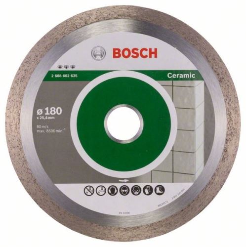 BOSCH Diamentowa tarcza do cięcia Best for Ceramic 180 x 25,40 x 2,2 x 10 mm 2608602635