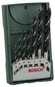 BOSCH 7-częściowy zestaw mini wierteł do drewna X-Line 2607019580