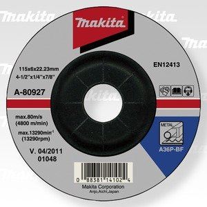 Ściernica MAKITA stalowa 115x6x22,23 mm A-80927